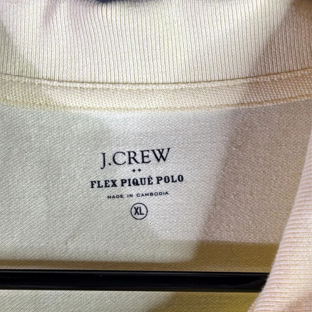 J. Crew Men's Yellow Polo‎ Shirt extra large